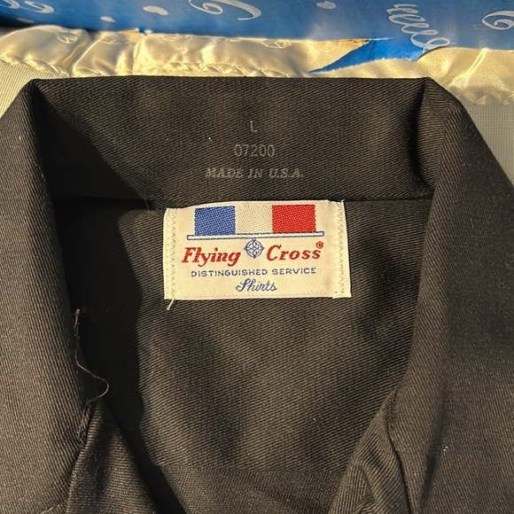 3/$40 NWT BLACK Flying Cross Distinguished Service Uniform Shirt USA Union Made - Picture 4 of 6